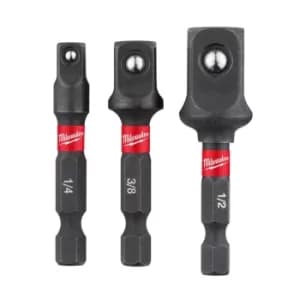 Milwaukee Hand Tools 4932479228 Shockwave Adaptor Set 3pc