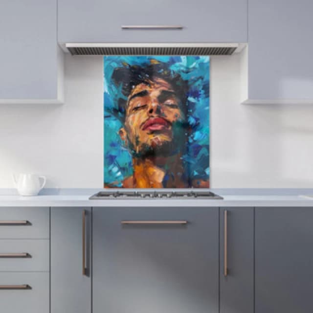 Warren Reed Designer Vivid Serenity Kitchen Splashback