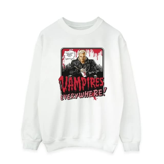 The Lost Boys The Lost Boys Men Vampires Everywhere Sweatshirt in White Size: Small White S Male 5063376723268