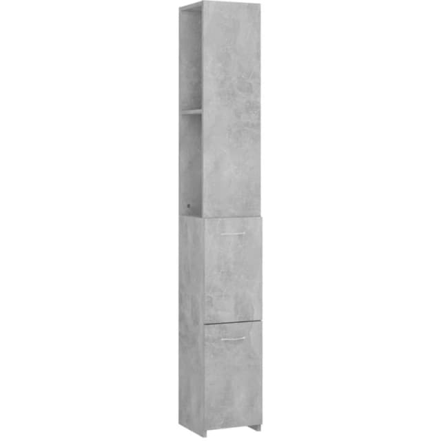 VIDAXL Bathroom Cabinet Concrete Grey 25x26.5x170cm Engineered Wood Vidaxl 8720286609736