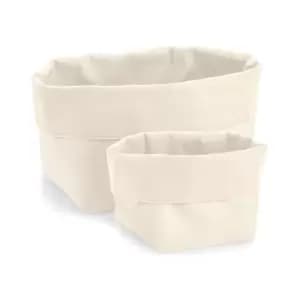 Westford Mill Reversible Canvas Organiser (L) (Natural)