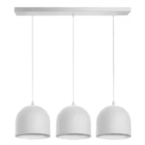 Madison Straight Bar Pendant Ceiling Light White 70cm