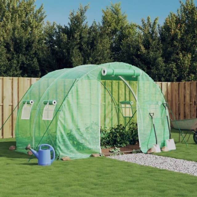 vidaXL Greenhouse with Steel Frame Green 6m 3x2x2 m, Green 364077