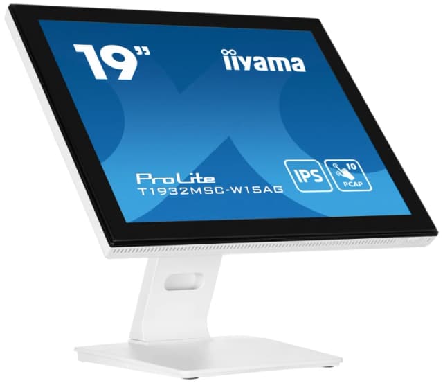 iiyama iiyama ProLite T1932MSC-W1SAG computer monitor 48.3cm (19") 1280 x 1024 pixels Full HD LED Touch Screen Tabletop White T1932MSC-W1SAG