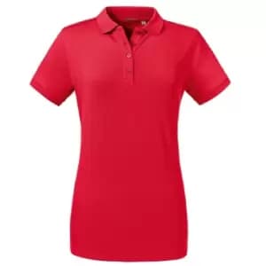 Russell Womens/Ladies Tailored Stretch Polo (2XL) (Classic Red)