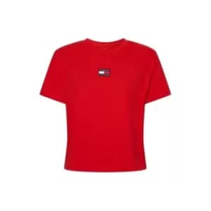 Tommy Jeans Tommy Jeans Centre Badge T Shirt - Red