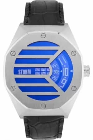 Mens STORM Vaultas Watch VAULTAS-LEATHER-LAZER-Blue