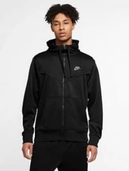 Nike Repeat 2.0 Tape Reflective Full Zip Hoodie - Black