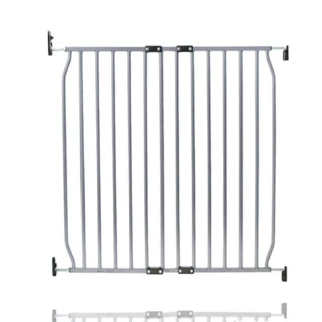 Safetots Eco Screw Fit Baby Gate, Grey, 80Cm - 90Cm, Stair Gate For Toddler And Baby, Screw Fit Safety Barrier