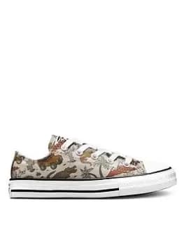 Converse Chuck Taylor All Star Desert Explorer Childrens Ox Trainers, Beige, Size 1