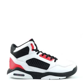 SHAQ Bankshot Mens Basketball Trainers - White/Black/Red