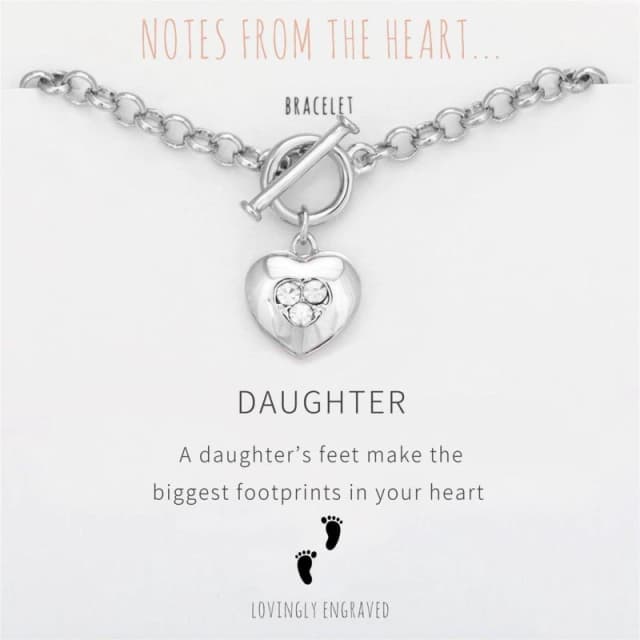Notes From The Heart Notes From The Heart Daug - Silver Silver One Size