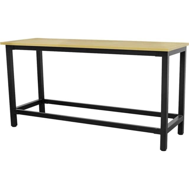 Loops 1.8m x 0.6m Workbench - Heavy Duty Steel Frame & 25mm MDF Top Work Station Metallics