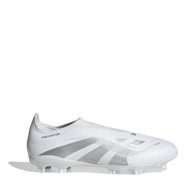 adidas Predator League Laceless Firm Ground Football Boots - White White 9