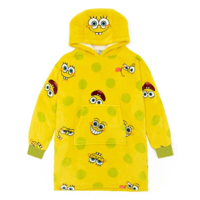Spongebob Squarepants Blanket Hoodie Yellow unisex