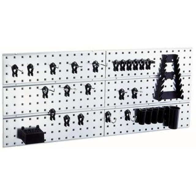 raaco raaco 109642 Tool hooks perforated panel x 2 + 28 clips (W x H x D) 1040 x 440 x 11mm 109642