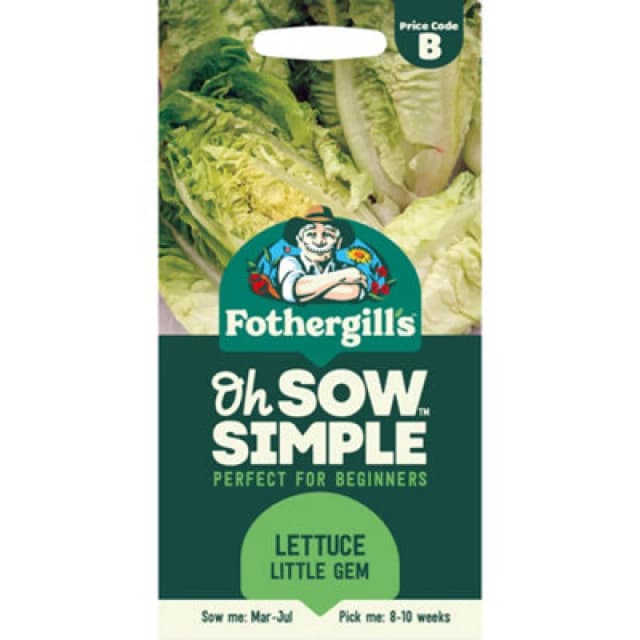 Mr Fothergills Oh Sow Simple Lettuce 'little Gem' Vegetable Seeds