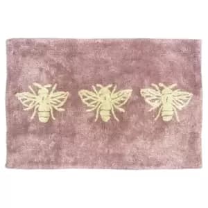 Bee Deco Bath Mat Blush