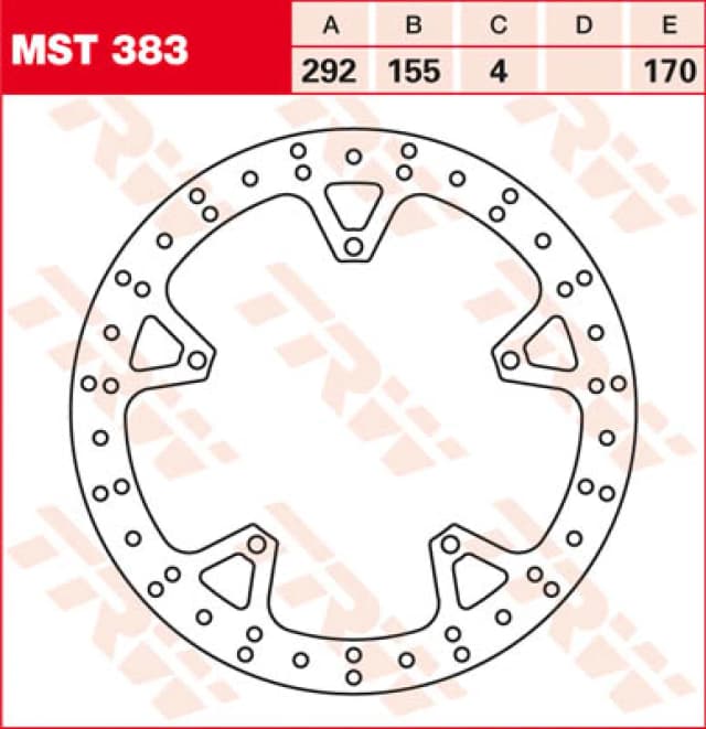 TRW MST383 Brake disc Brake Disc (82)