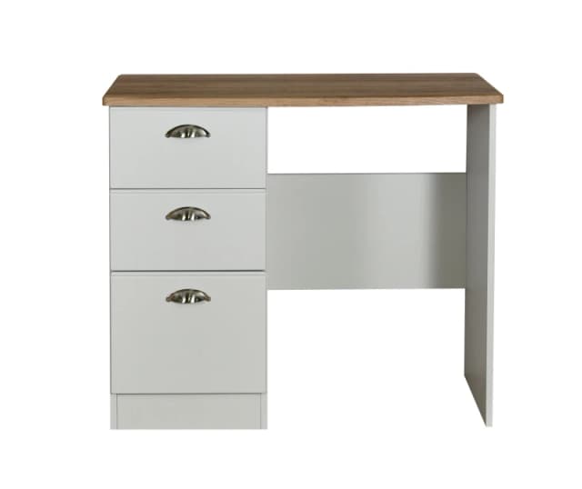 Ready Assembled 2 U Albert 3 Drawer Vanity (Ready Assembled) in Grey Grey Unisex