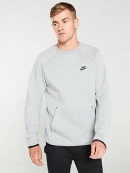 Nike Sportswear Tech Fleece Crew Neck Sweat - Grey