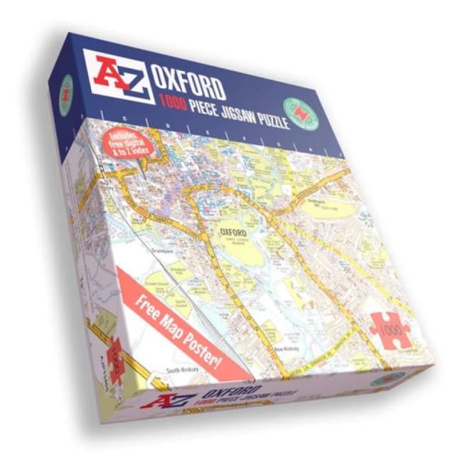 A to Z A to Z Map of Oxford 1000 Piece Jigsaw Puzzle