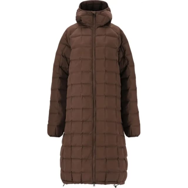 SOS Womens SOS Kicking Long Squared Puffer Marron Female S
