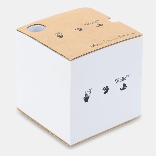 Off White Note Cube Notebook Kraft Brown unisex One Size