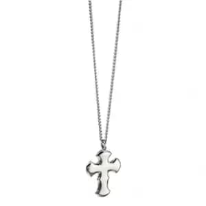 Fred Bennett Steel Cross Pendant Necklace P4665