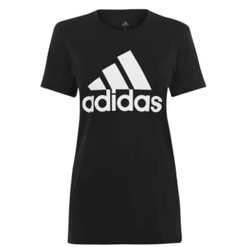 adidas BOS QT T Shirt Ladies - Black