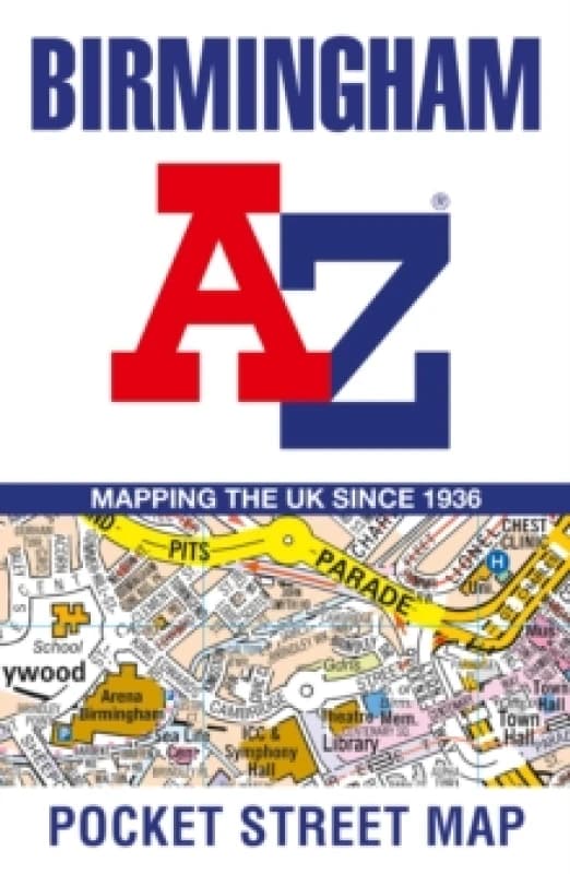 Birmingham A-Z Pocket Street Map. By AZ Maps Books