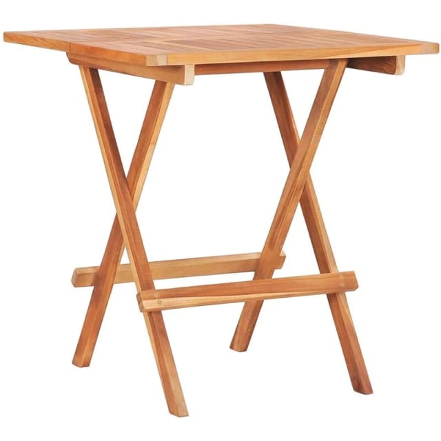 VIDAXL Vidaxl - Folding Bistro Table 60x60x65cm Solid Teak Wood 48996