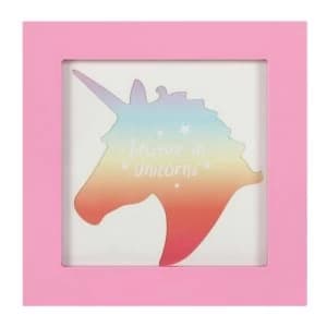 Small Pink Unicorn Photo Frame