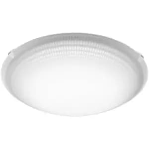 Netlighting Magitta LED Flush Ceiling Light White and Satin Glass