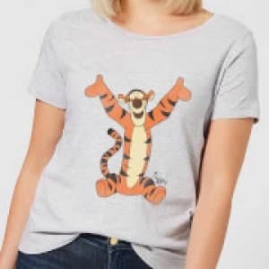 Disney Winnie The Pooh Tigger Classic Womens T-Shirt - Grey - L