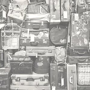 ohpopsi Luggage Wall Mural Grey 19.6m XL