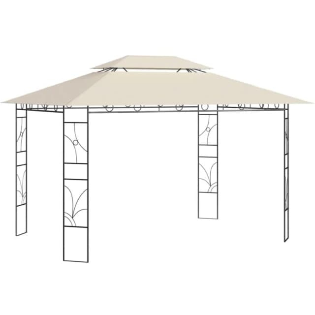 VIDAXL Gazebo 4x3x2.7 m Cream 160 g/m² Vidaxl 8720286153291