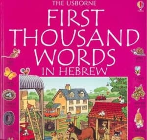 The Usborne First Thousand Words in Hebrew by Heather Amery Paperback