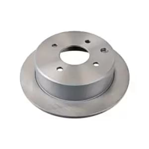 Blue Print Pair of Solid Painted Brake Disc Rotor ADN14348 fits REAR