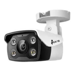 TP-LINK (VIGI C340 4MM) 4MP Outdoor Full-Colour Bullet Network Camera w/ 4mm Lens PoE Spotlight LEDs Smart Detection Two-Way Audio H.265+