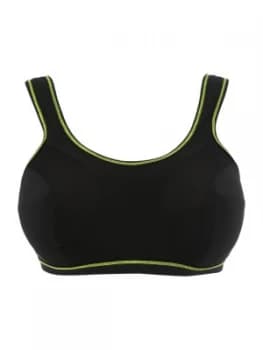 Freya Force crop top soft cup sports bra Black