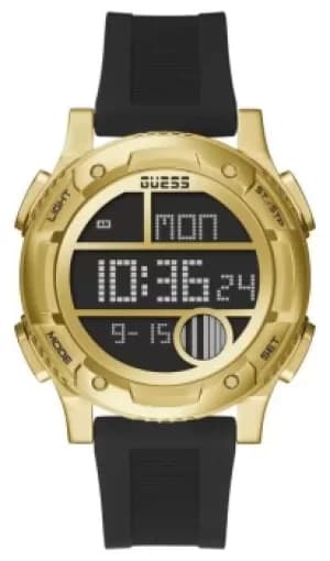 Guess Mens Zip Black and Gold GW0272G2 Watch