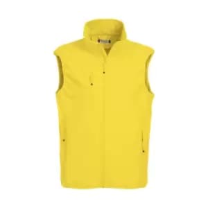 Clique Mens Basic Softshell Gilet (3XL) (Lemon Yellow)