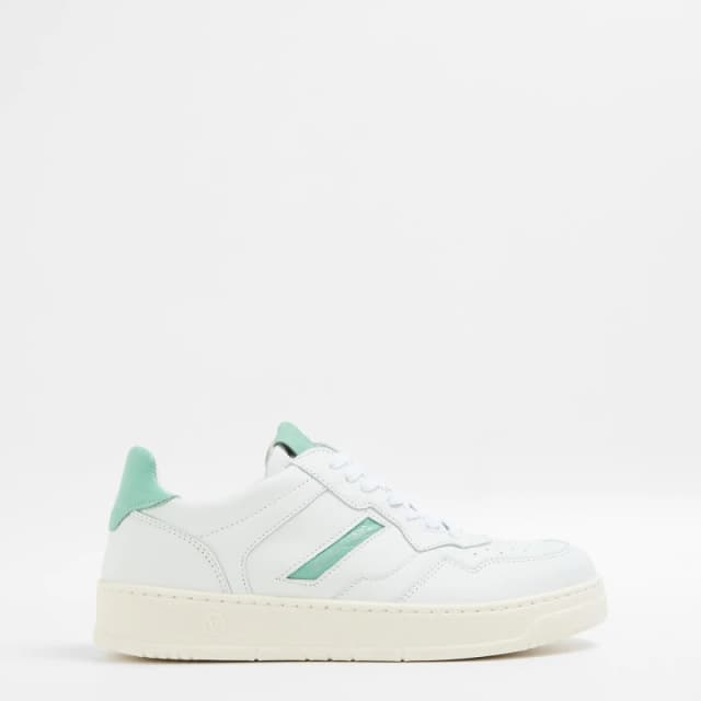 Valentino Womens Apollo Low-Top Trainers White/Green female 3.5 (36)