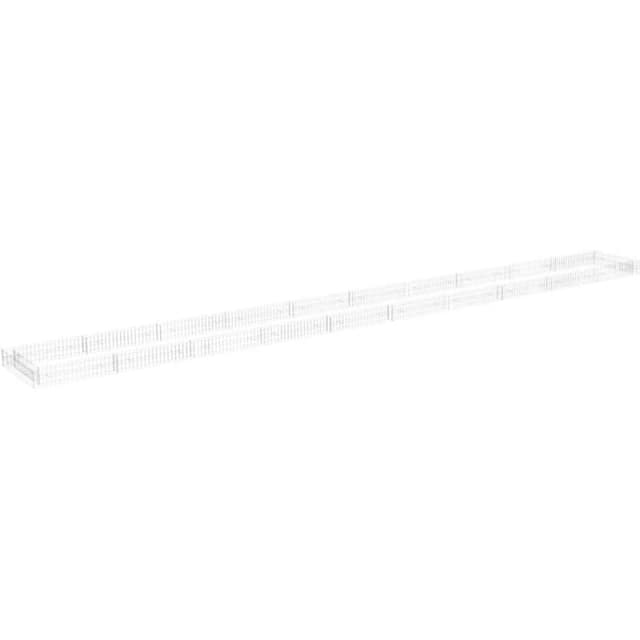 VIDAXL Gabion Raised Bed Galvanised Steel 1000x100x20cm Vidaxl 8720286764411