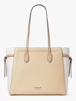 Kate Spade Knott Colorblocked Large Tote Bag, Warm Stone Multi, One Size