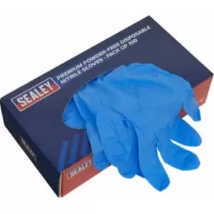 Loops - 100 pack Premium Disposable Nitrile Gloves - Large - Powder Free - Durable