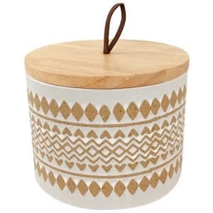 Zig Zag Pot With Lid