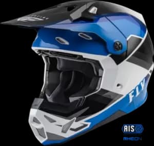 FLY Racing Formula Cp Rush Helmet Black Blue White 2XL