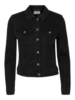 VERO MODA Short Denim Jacket Women Black